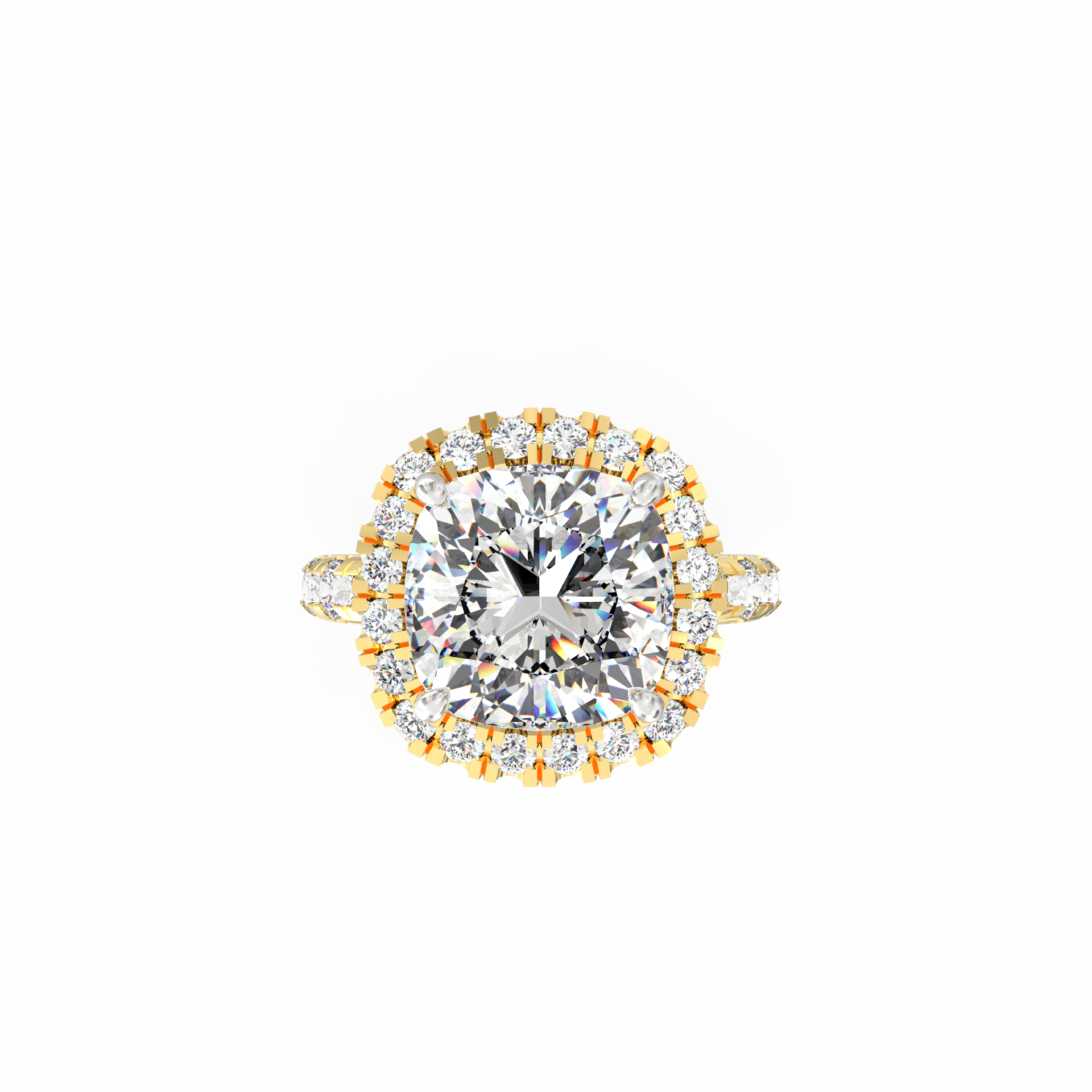 Samriddhi 5.62 Ct Cushion Solitaire Lab-Grown Diamond Ring