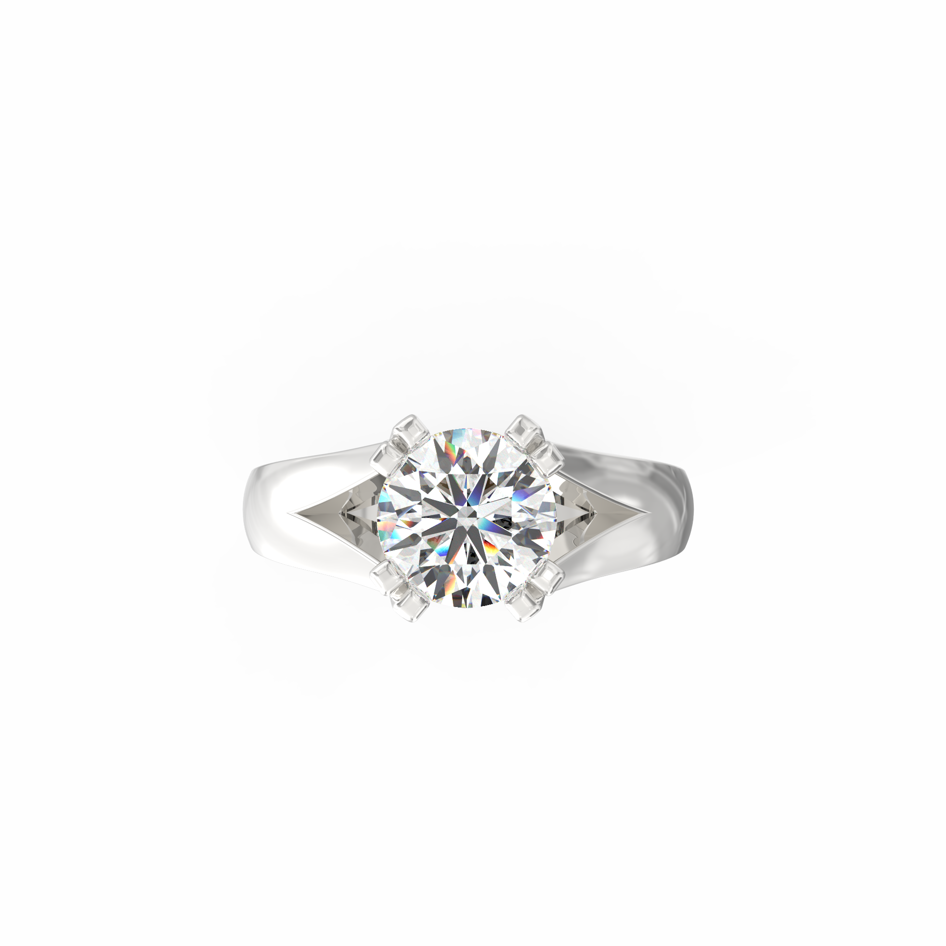Aranya 1.50 Ct Round Solitaire Lab-Grown Diamond Ring