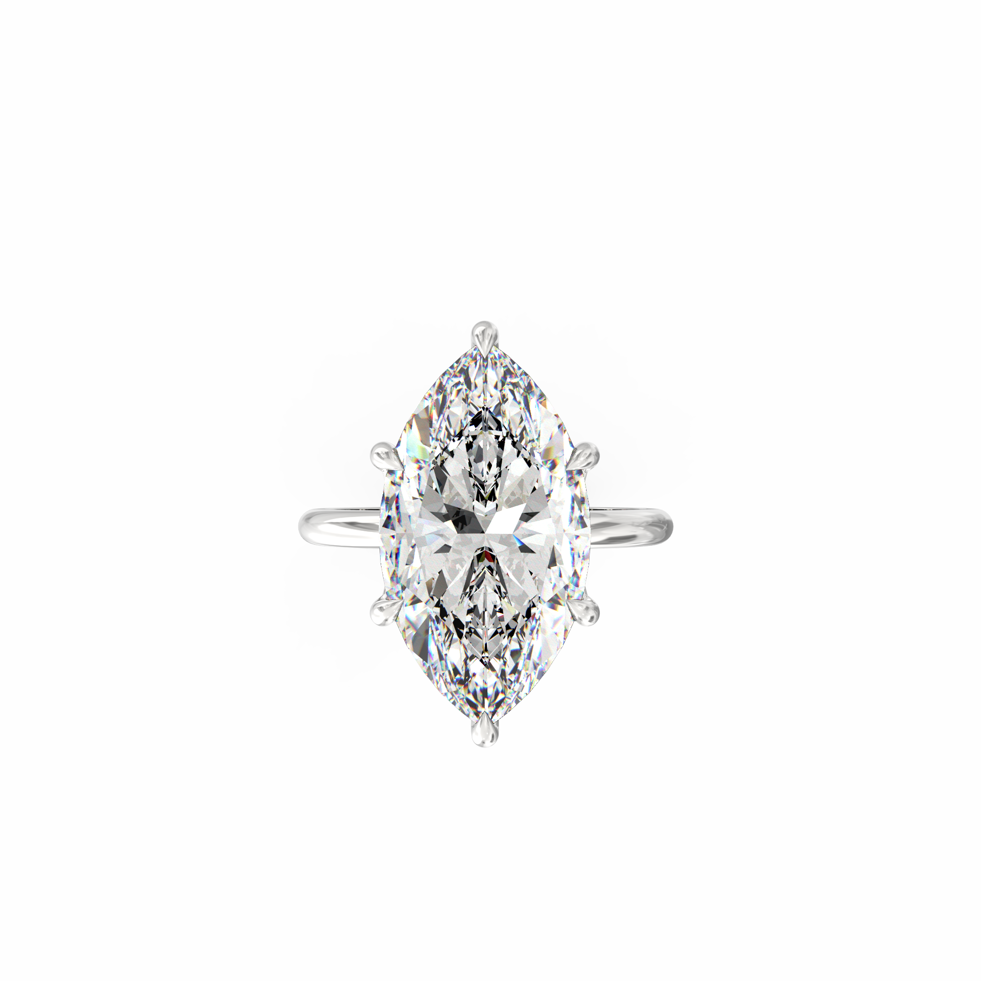 Nayantara 4.50 Ct Marquise Lab-Grown Diamond Solitaire Ring
