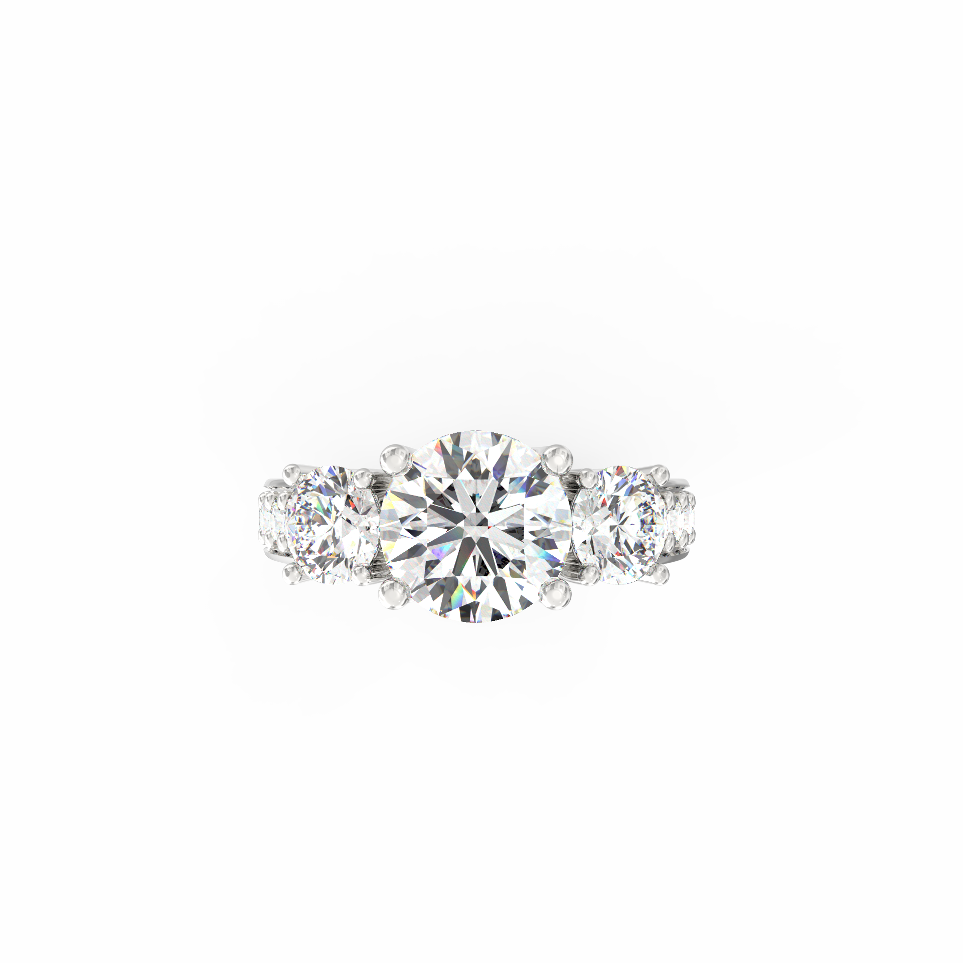 Trioné 1.75 Ct Three-Stone Lab-Grown Diamond Ring