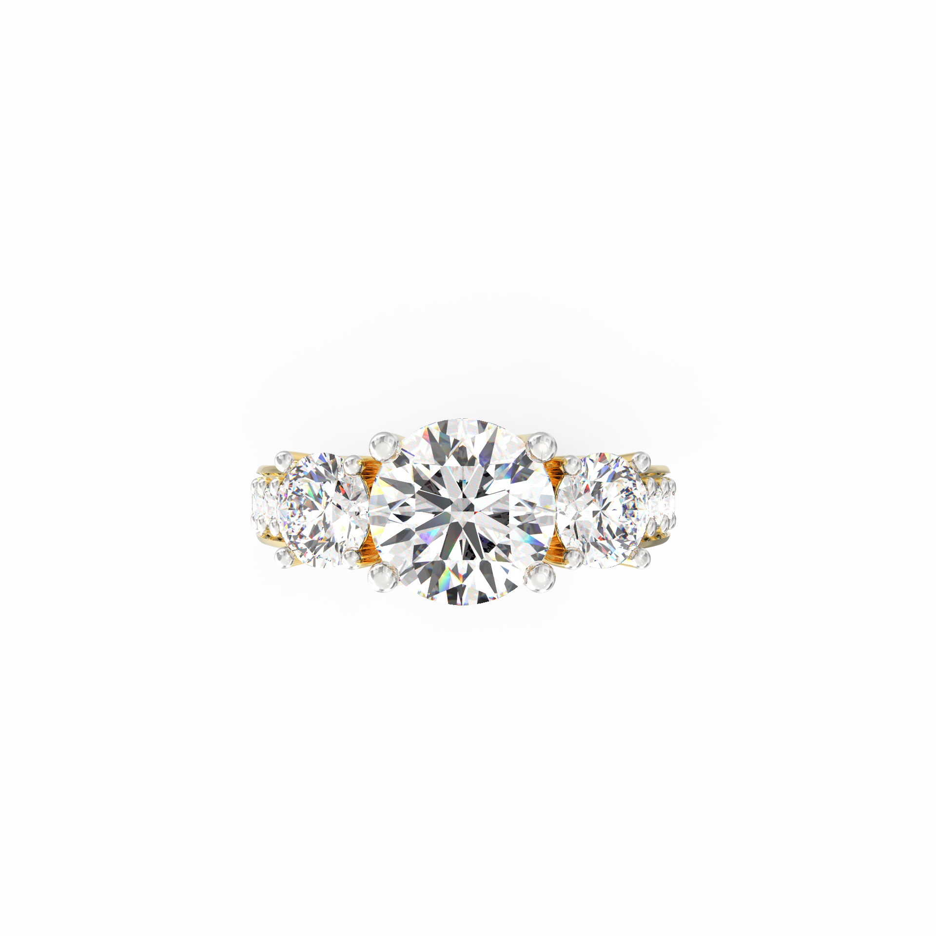 Trioné 1.75 Ct Three-Stone Lab-Grown Diamond Ring