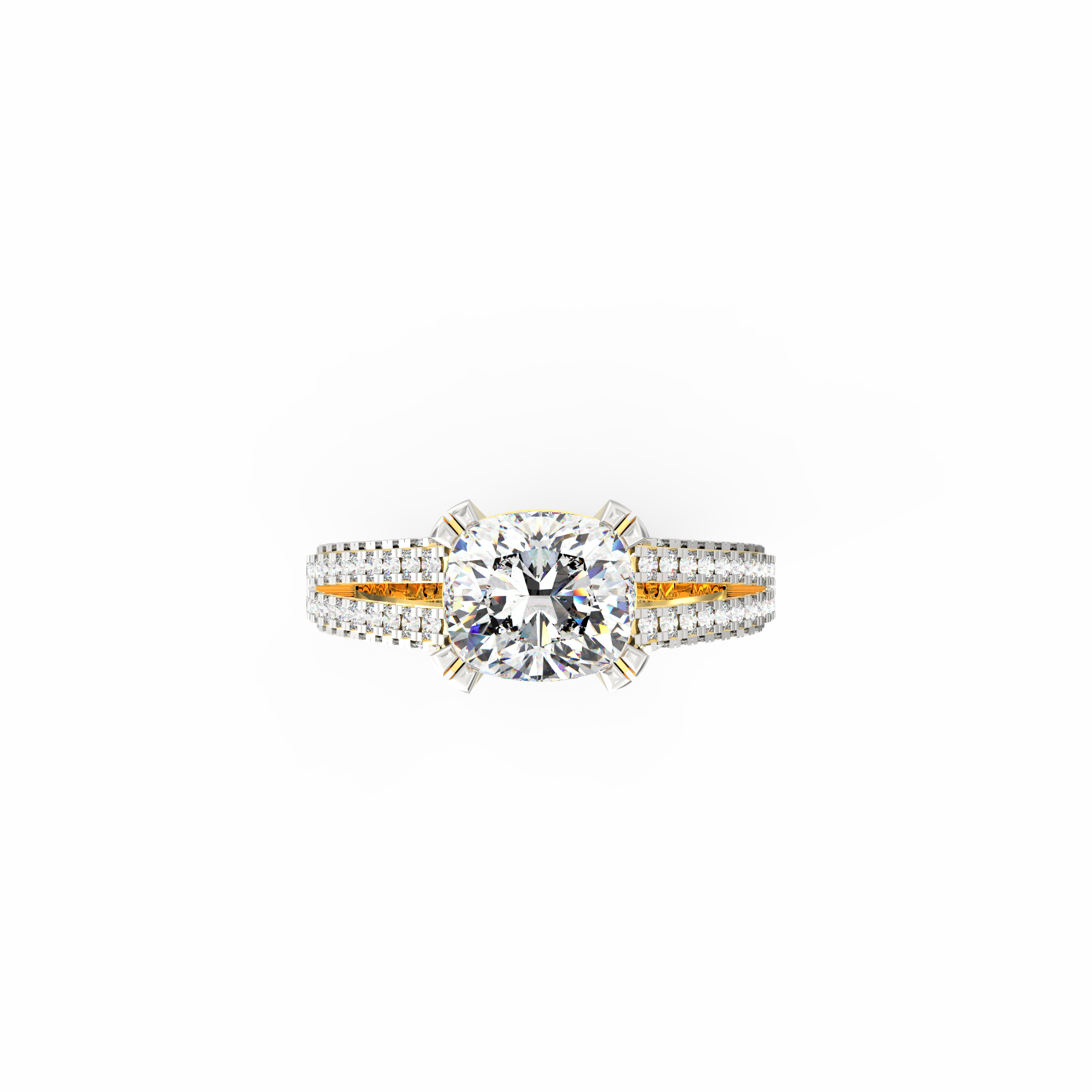 Lucenza 2.00 Ct Cushion Lab-Grown Diamond Ring