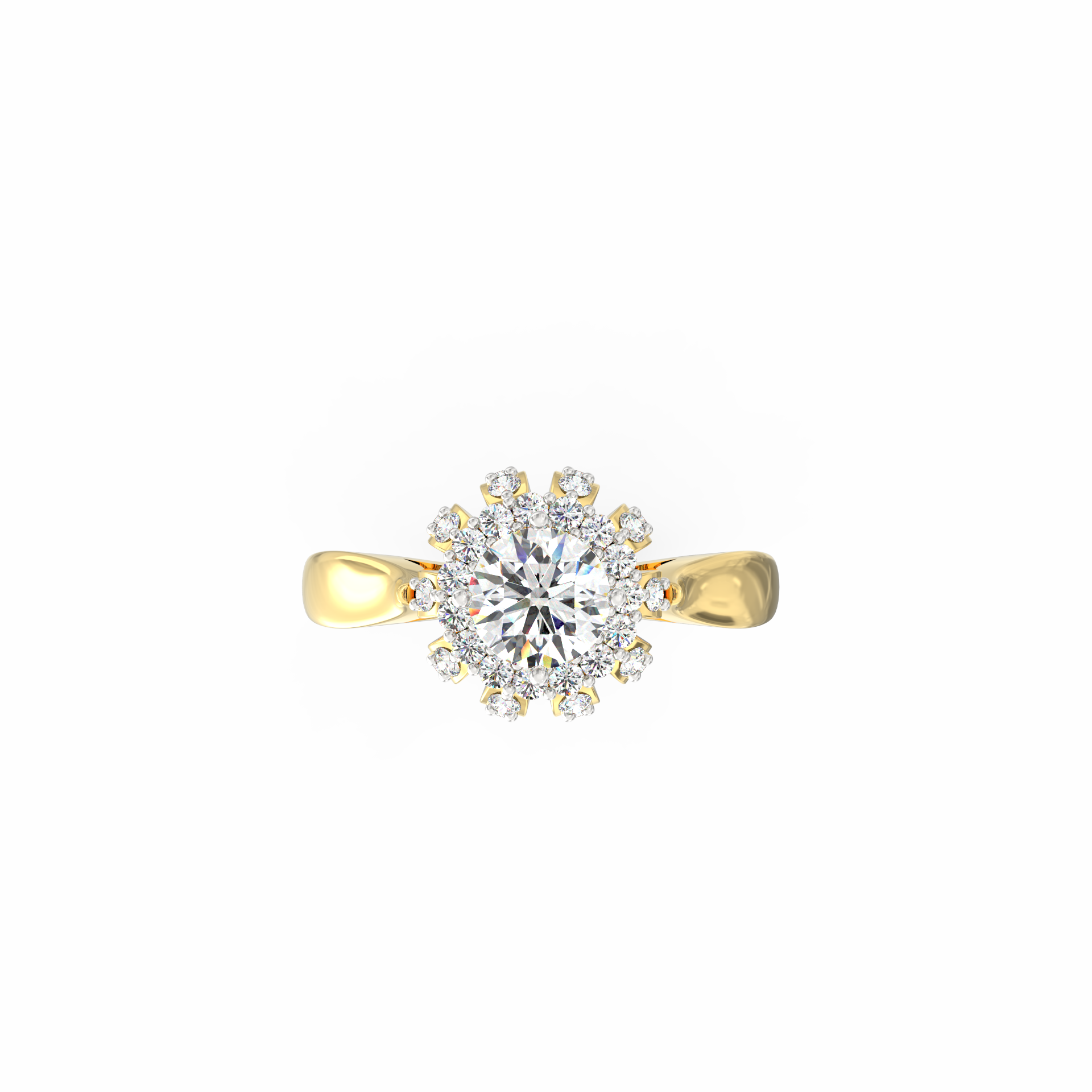 Fiorella 0.50 Ct Round Lab-Grown Diamond Halo Ring
