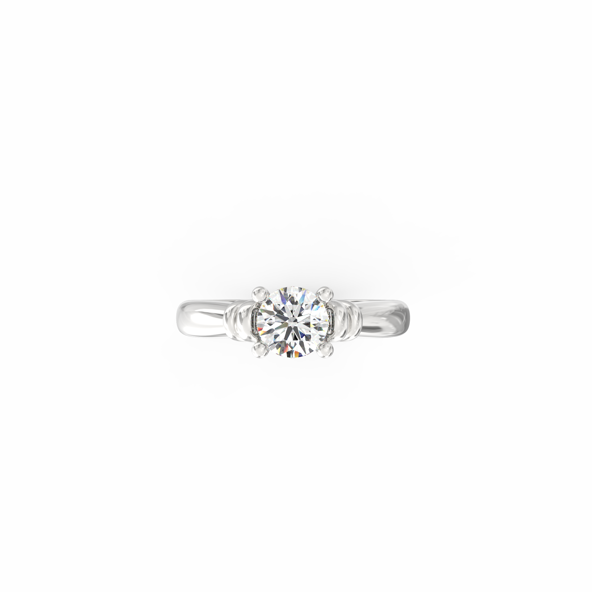Amara 0.50 Ct Round Lab-Grown Diamond Classic Ring