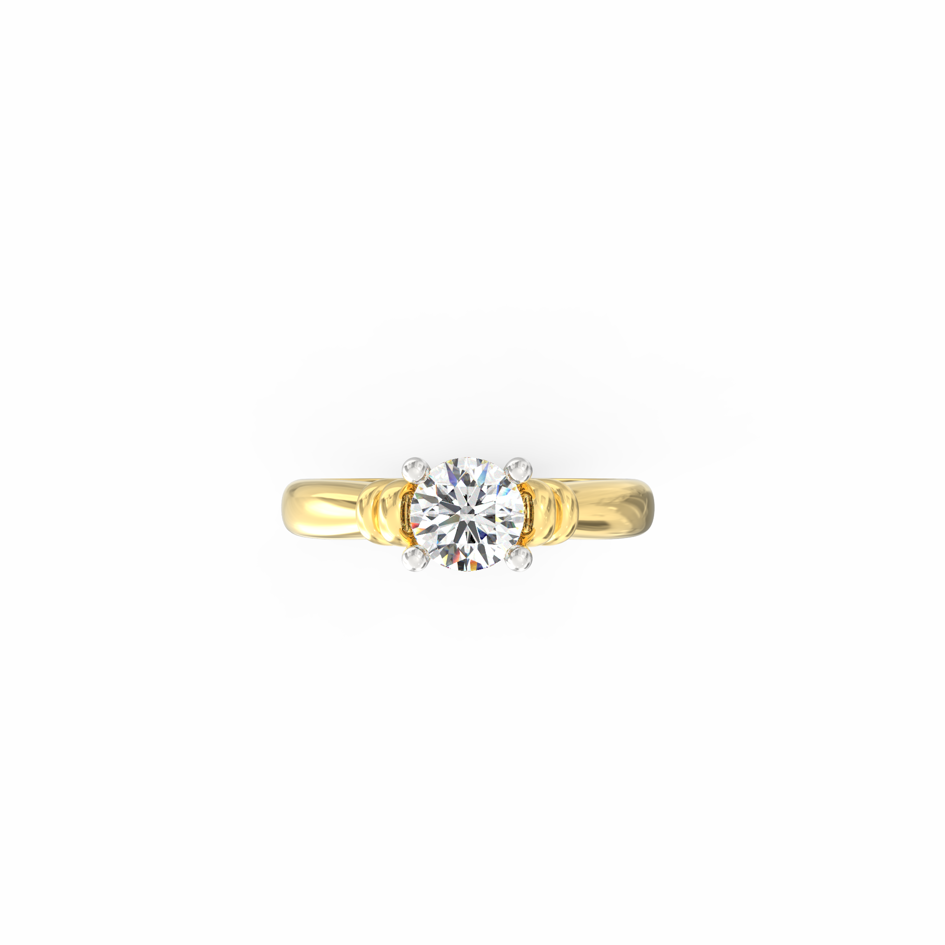 Amara 0.50 Ct Round Lab-Grown Diamond Classic Ring