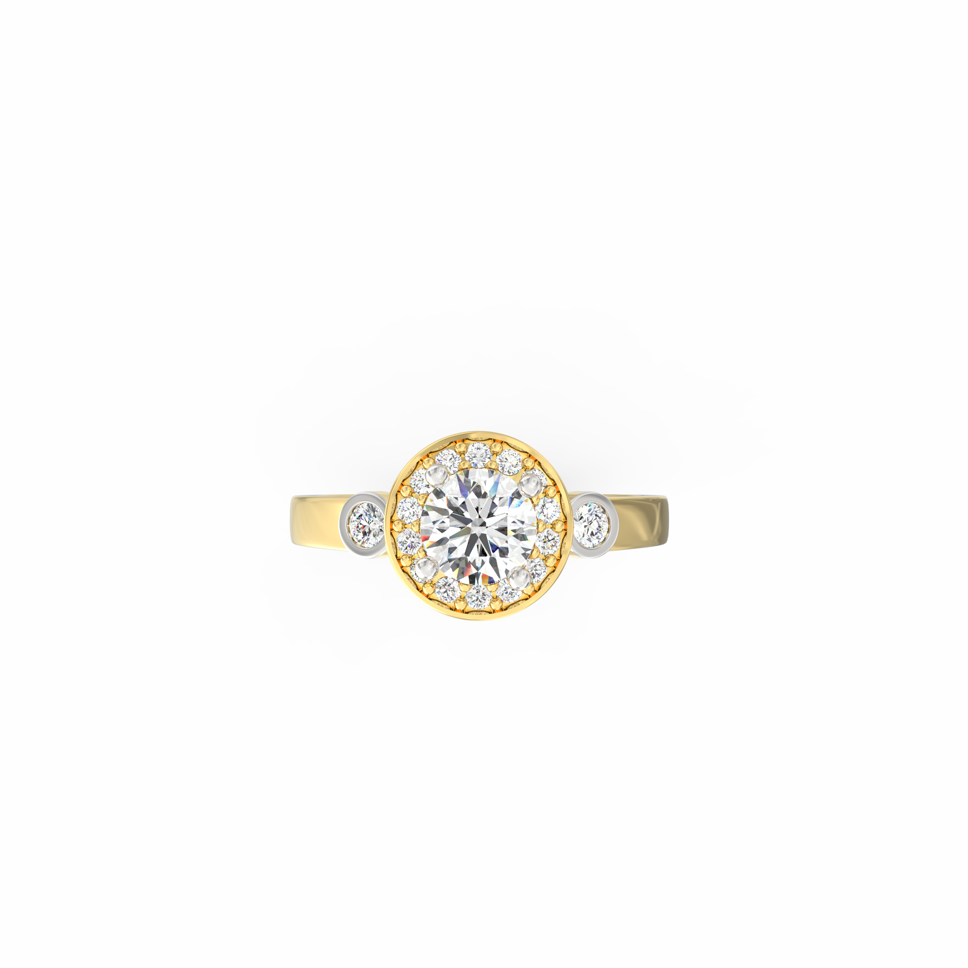 Lucina 0.50 Ct Round Halo Lab-Grown Diamond Ring