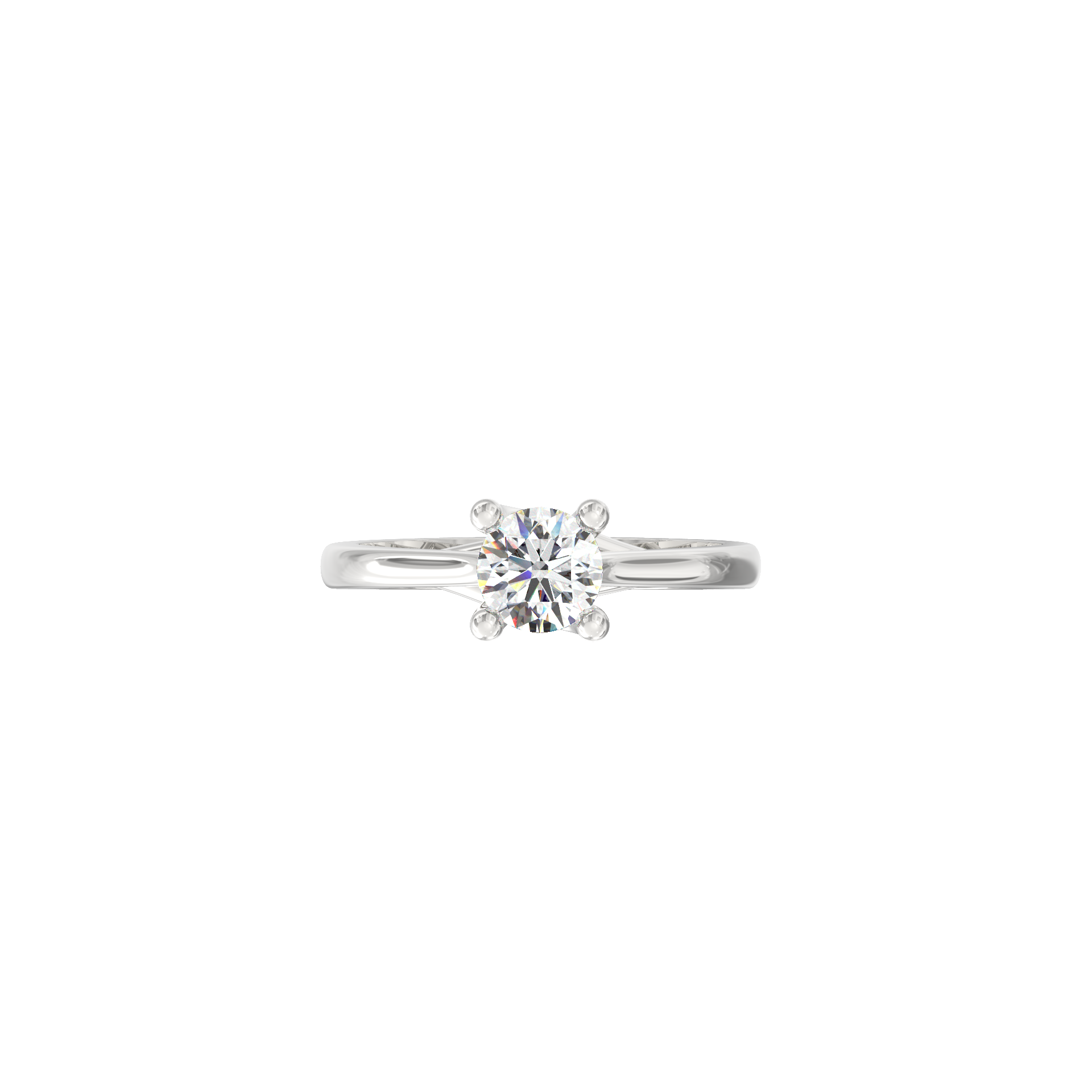 Lucente 0.40 Ct Round Solitaire Lab-Grown Diamond Ring