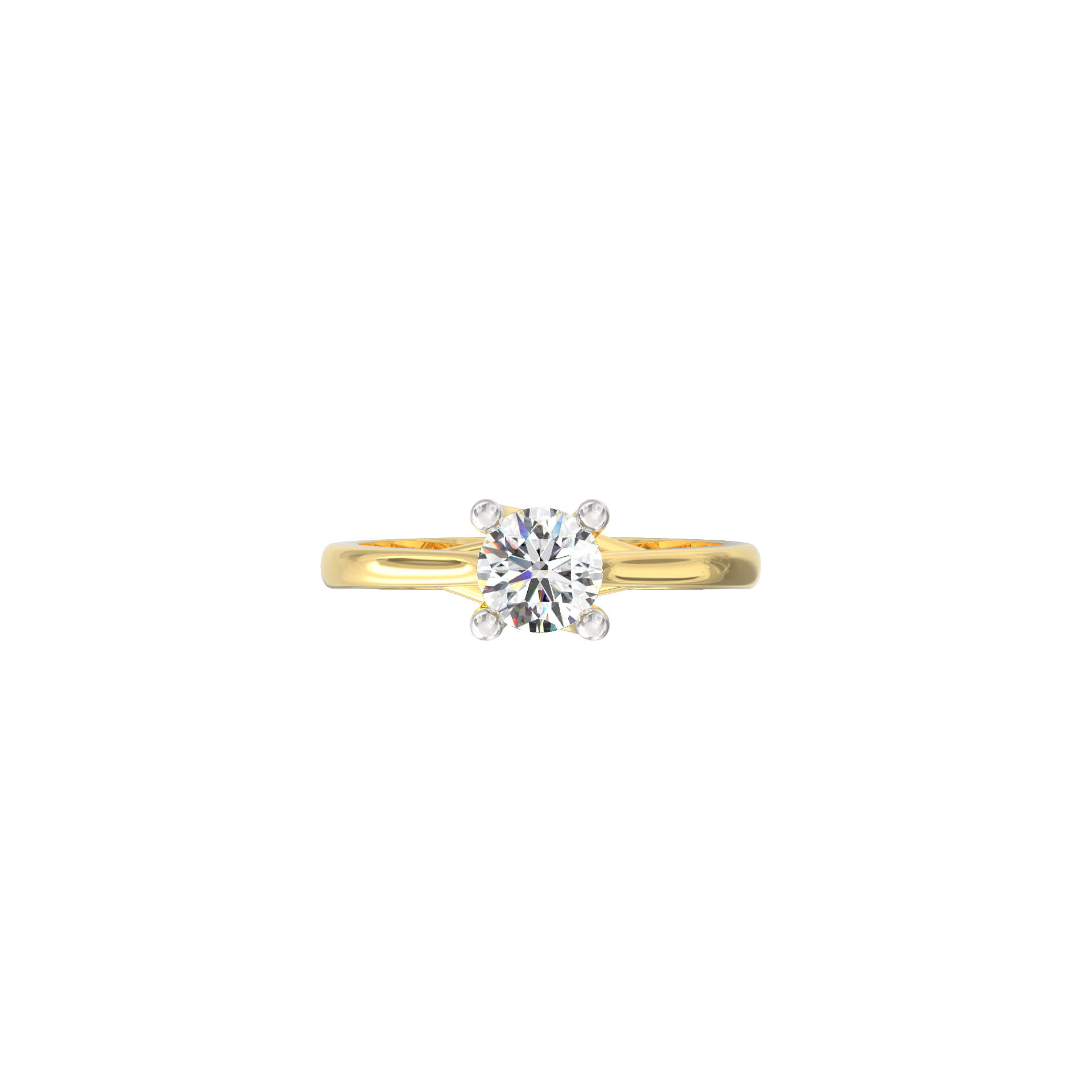 Lucente 0.40 Ct Round Solitaire Lab-Grown Diamond Ring