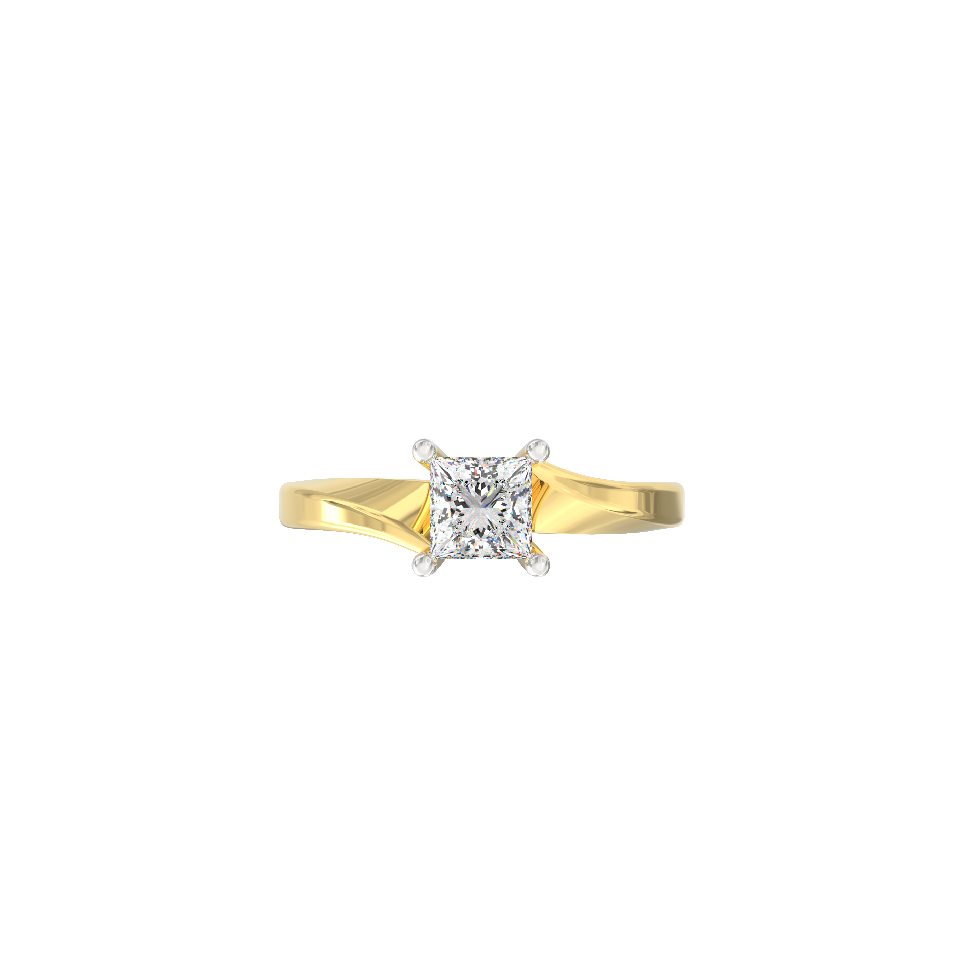 Bellara 0.50 Ct Princess Solitaire Lab-Grown Diamond Ring