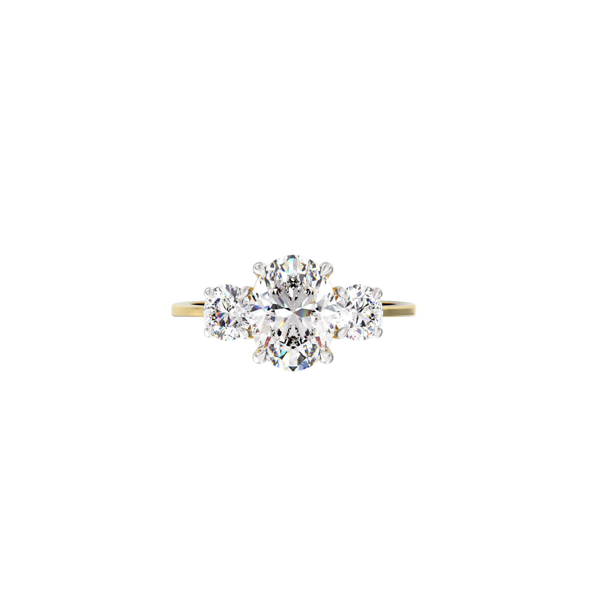Seraphina 1.25 Ct Oval Three-Stone Lab-Grown Diamond Ring