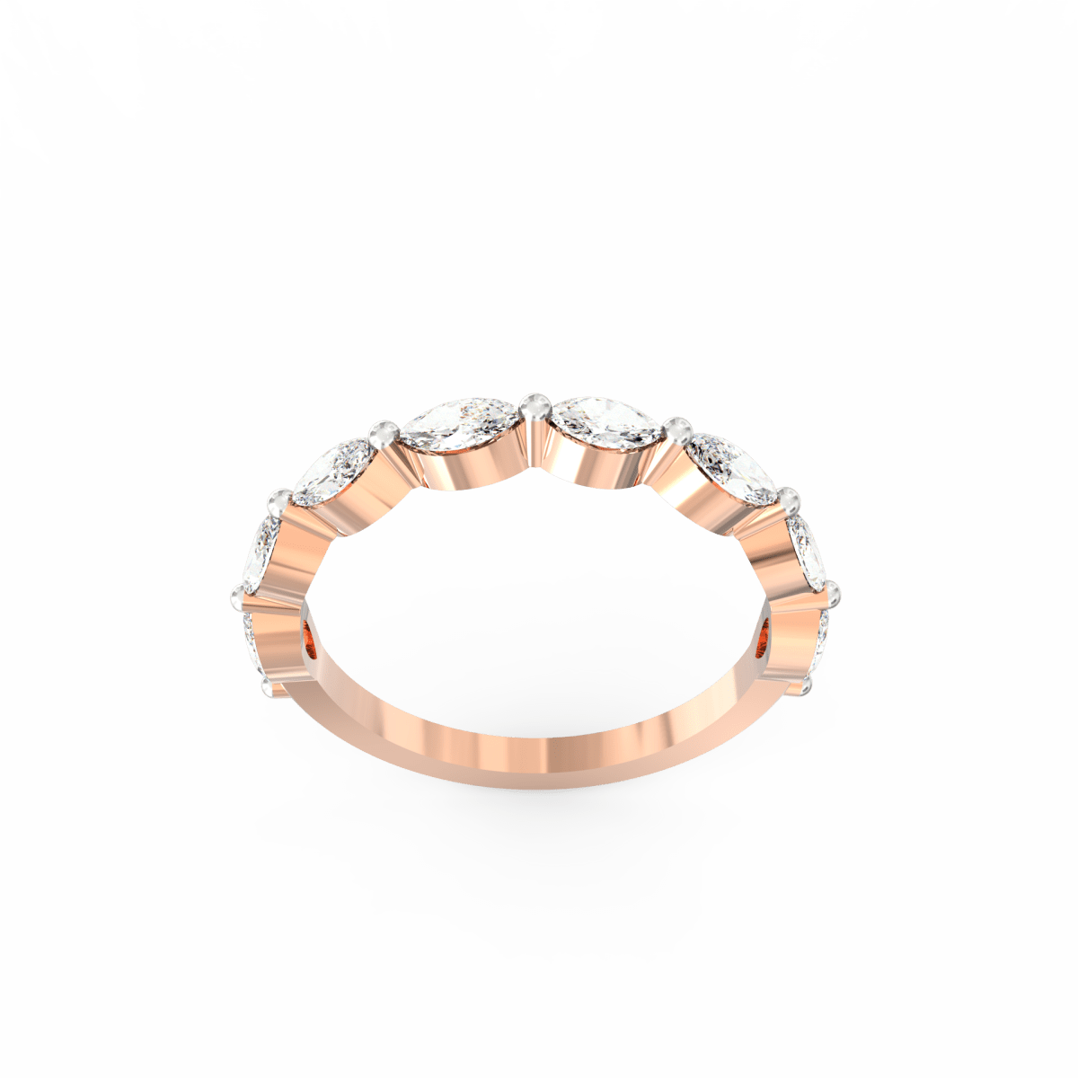 Ayanika Marquise Diamond Band – Gold Lab Grown Diamond Jewellery