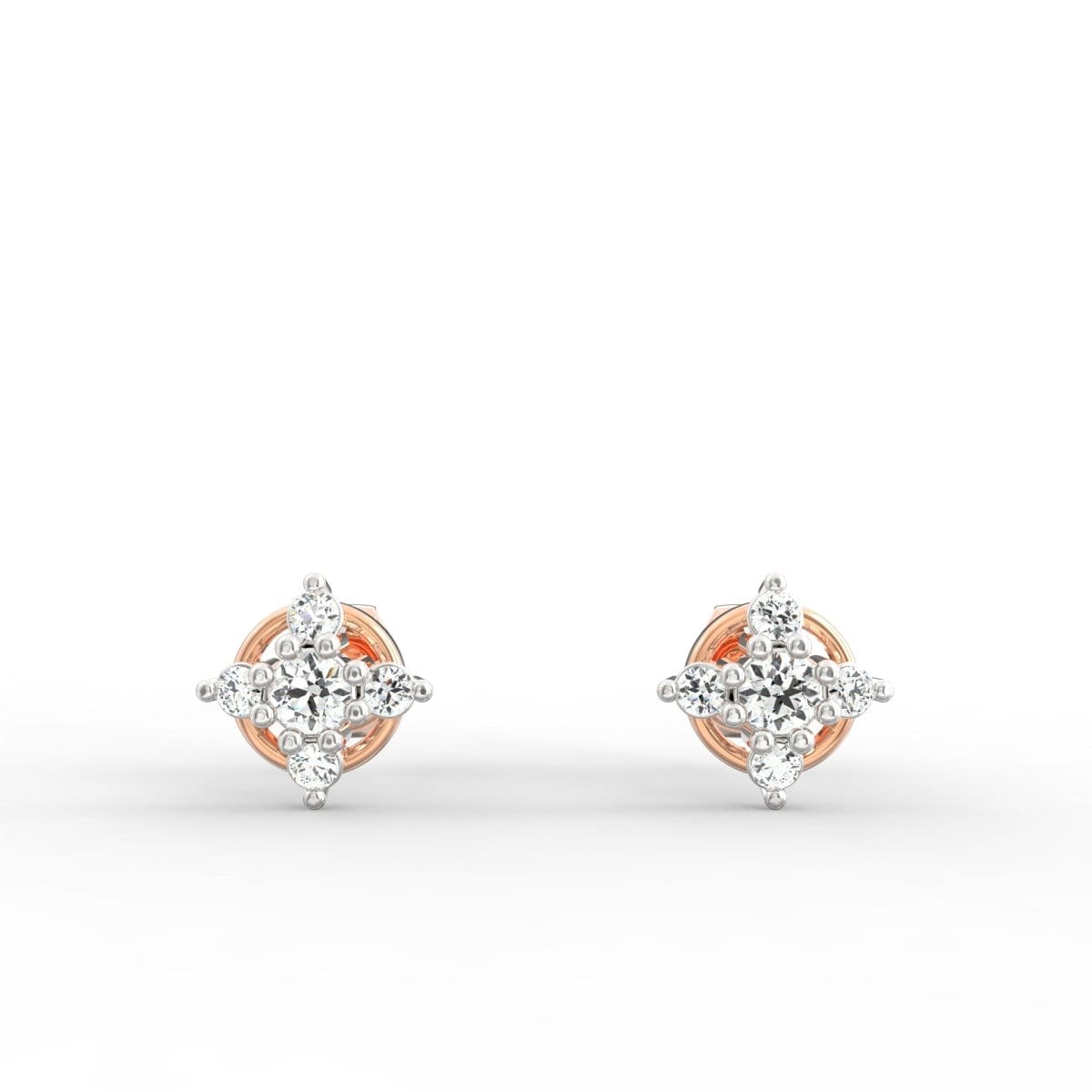 Graceful Simplicity – Lab Grown Diamond Studs Ayanika - Main Image