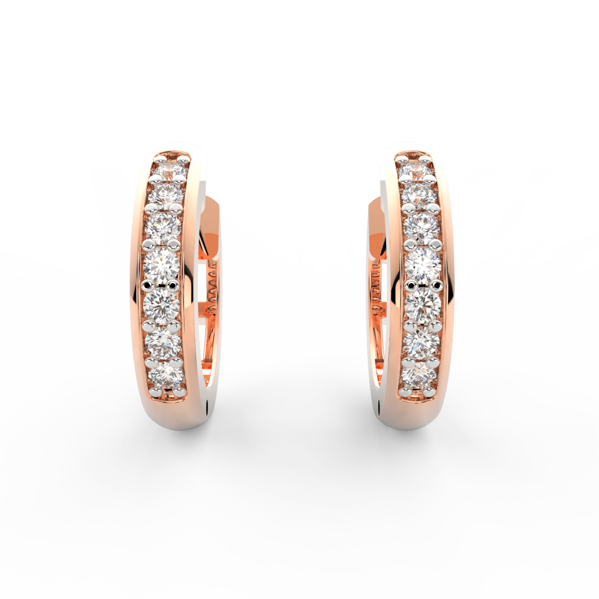 Lab Grown Diamond Earrings – Solene Channel Hoops Ayanika