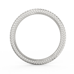 Side view showing elegant white gold finish and secure clasp.
