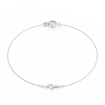 Reverse view showing clasp mechanism and inner finish in white gold.
