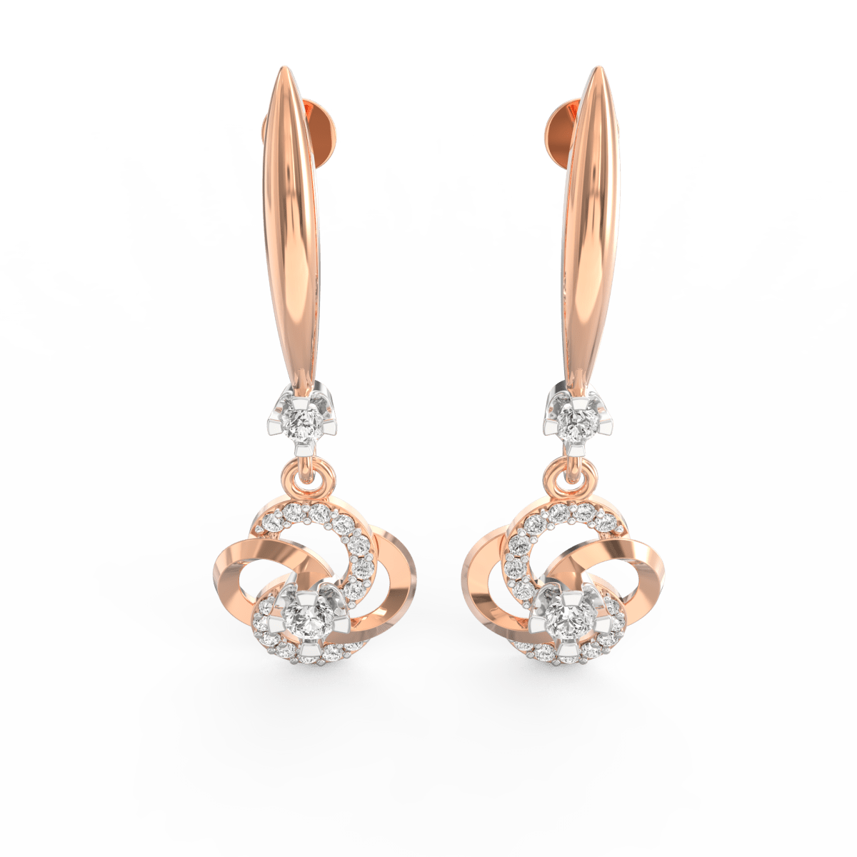 Minimalist lines and metal finish featured from the perspective.
